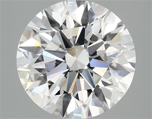Picture of Lab Grown Diamond 3.10 Carats, Round with Ideal Cut, E Color, VVS2 Clarity and Certified by IGI