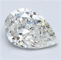 Diamante Natural 3.01 quilates, De pera , Color I, claridad I1 y certificado GIA