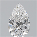 Diamante Natural 0.59 quilates, De pera , Color D, claridad VS2 y certificado GIA