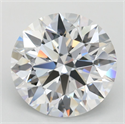 Lab Grown Diamond 3.04 Carats, Round with Ideal Cut, D Color, VVS1 Clarity and Certified by IGI