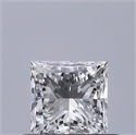 Natural Diamond 0.52 Carats, Princess with  Cut, F Color, IF Clarity and Certified by GIA