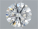 Natural Diamond 0.70 Carats, Round with Excellent Cut, G Color, SI1 Clarity and Certified by GIA