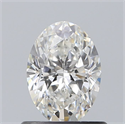 Natural Diamond 0.74 Carats, Oval with  Cut, F Color, VS2 Clarity and Certified by GIA