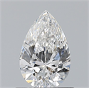 Natural Diamond 0.70 Carats, Pear with  Cut, E Color, VVS1 Clarity and Certified by GIA