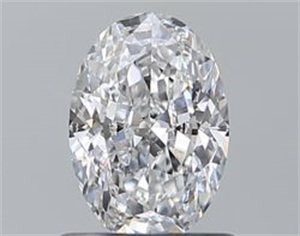 Foto Diamante Natural 0.75 quilates, Ovalado , Color D, claridad SI2 y certificado GIA de