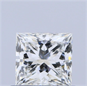 Natural Diamond 0.52 Carats, Princess with  Cut, G Color, VS1 Clarity and Certified by GIA
