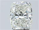 Natural Diamond 3.02 Carats, Cushion with  Cut, I Color, SI1 Clarity and Certified by GIA