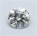 Natural Diamond 1.01 Carats, Round with Excellent Cut, J Color, SI2 Clarity and Certified by IGI