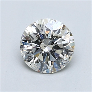 Picture of Natural Diamond 1.01 Carats, Round with Excellent Cut, J Color, SI2 Clarity and Certified by IGI