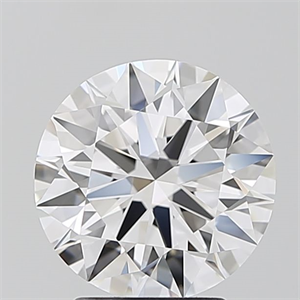 Picture of Lab Grown Diamond 2.59 Carats, Round with Ideal Cut, D Color, IF Clarity and Certified by IGI