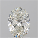 Natural Diamond 1.21 Carats, Oval with  Cut, I Color, VVS2 Clarity and Certified by GIA
