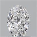 Natural Diamond 0.70 Carats, Oval with  Cut, D Color, VS2 Clarity and Certified by GIA