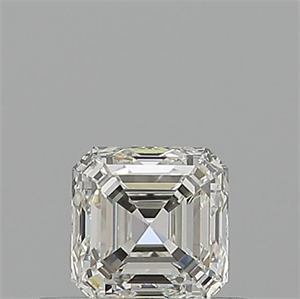Picture of Natural Diamond 0.50 Carats, Asscher with  Cut, I Color, VVS1 Clarity and Certified by GIA