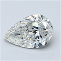 Natural Diamond 3.01 Carats, Pear with  Cut, H Color, SI2 Clarity and Certified by GIA