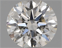 Natural Diamond 0.50 Carats, Round with Excellent Cut, J Color, SI2 Clarity and Certified by GIA