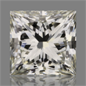 Natural Diamond 0.57 Carats, Princess with  Cut, K Color, VS1 Clarity and Certified by GIA