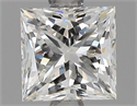 Natural Diamond 1.50 Carats, Princess with  Cut, J Color, SI1 Clarity and Certified by GIA