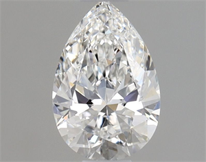 Picture of Natural Diamond 0.53 Carats, Pear with  Cut, E Color, VVS2 Clarity and Certified by GIA