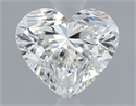 Natural Diamond 0.50 Carats, Heart with  Cut, H Color, VS2 Clarity and Certified by GIA