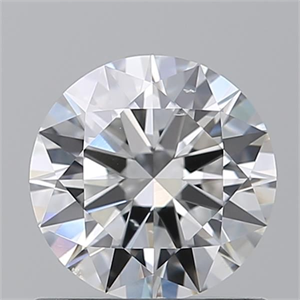 Picture of Natural Diamond 0.90 Carats, Round with Excellent Cut, F Color, SI1 Clarity and Certified by GIA