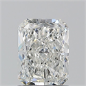 Natural Diamond 0.90 Carats, Radiant with  Cut, G Color, VS2 Clarity and Certified by GIA