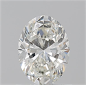 Natural Diamond 0.90 Carats, Oval with  Cut, H Color, VVS2 Clarity and Certified by GIA