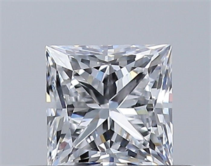 Foto Diamante Natural 0.39 quilates, Princesa , Color D, claridad VVS1 y certificado GIA de