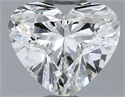 Natural Diamond 0.70 Carats, Heart with  Cut, I Color, SI1 Clarity and Certified by GIA