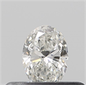 Natural Diamond 0.21 Carats, Oval with  Cut, G Color, VVS2 Clarity and Certified by IGI