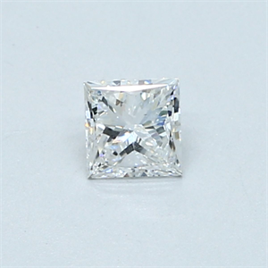 Picture of Natural Diamond 0.30 Carats, Princess with  Cut, D Color, SI1 Clarity and Certified by GIA