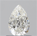 Natural Diamond 0.58 Carats, Pear with  Cut, H Color, VS1 Clarity and Certified by GIA