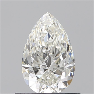 Picture of Natural Diamond 0.58 Carats, Pear with  Cut, H Color, VS1 Clarity and Certified by GIA