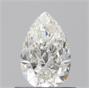 Natural Diamond 0.58 Carats, Pear with  Cut, H Color, VS1 Clarity and Certified by GIA