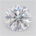 Lab Grown Diamond 2.12 Carats, Round with Ideal Cut, D Color, SI1 Clarity and Certified by IGI