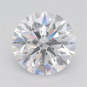 Picture of Lab Grown Diamond 2.12 Carats, Round with Ideal Cut, D Color, SI1 Clarity and Certified by IGI