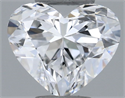 Natural Diamond 0.36 Carats, Heart with  Cut, E Color, IF Clarity and Certified by GIA