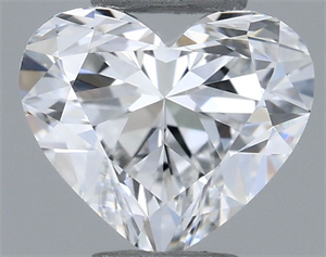 Picture of Natural Diamond 0.36 Carats, Heart with  Cut, E Color, IF Clarity and Certified by GIA