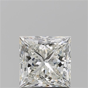 Foto Diamante Natural 1.51 quilates, Princesa , Color J, claridad SI1 y certificado GIA de
