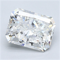 Natural Diamond 2.50 Carats, Radiant with  Cut, G Color, VS1 Clarity and Certified by GIA