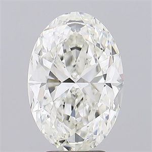 Foto Diamante Natural 4.23 quilates, Ovalado , Color I, claridad IF y certificado GIA de