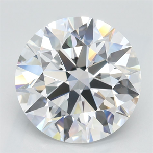 Picture of Lab Grown Diamond 3.00 Carats, Round with Ideal Cut, D Color, VVS1 Clarity and Certified by IGI