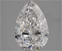 Natural Diamond 2.01 Carats, Pear with  Cut, E Color, VS1 Clarity and Certified by GIA