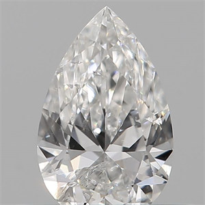 Picture of Natural Diamond 0.31 Carats, Pear with  Cut, F Color, I1 Clarity and Certified by GIA