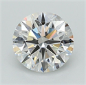 Del inventario de diamantes de laboratorio, 1.03 quilates, Redondo , Color D, claridad VVS2 y certificado IGI