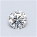 Natural Diamond 0.60 Carats, Round with Very Good Cut, J Color, SI2 Clarity and Certified by GIA