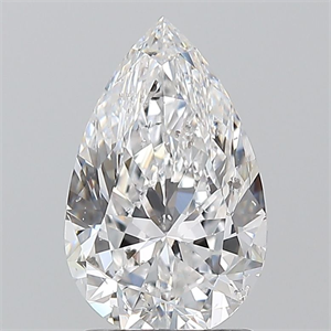 Picture of Natural Diamond 1.50 Carats, Pear with  Cut, D Color, SI2 Clarity and Certified by GIA