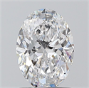 Natural Diamond 1.00 Carats, Oval with  Cut, D Color, SI1 Clarity and Certified by GIA