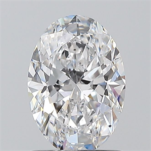 Picture of Natural Diamond 1.00 Carats, Oval with  Cut, D Color, SI1 Clarity and Certified by GIA