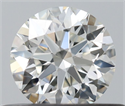 Natural Diamond 0.40 Carats, Round with Excellent Cut, H Color, VVS2 Clarity and Certified by IGI