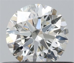 Picture of Natural Diamond 0.40 Carats, Round with Excellent Cut, H Color, VVS2 Clarity and Certified by IGI